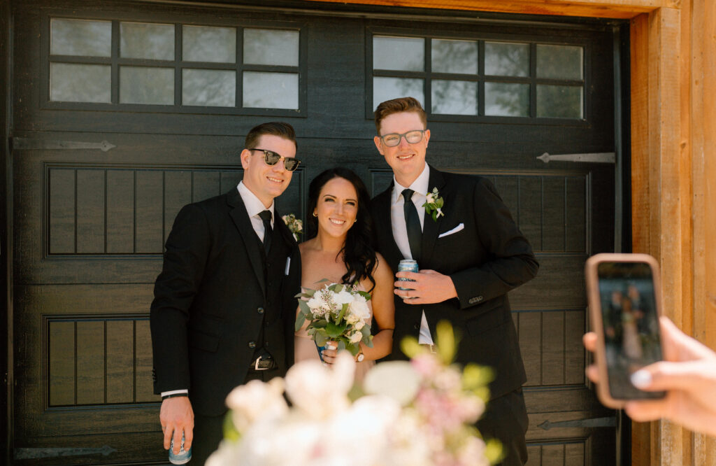 groom and siblings 